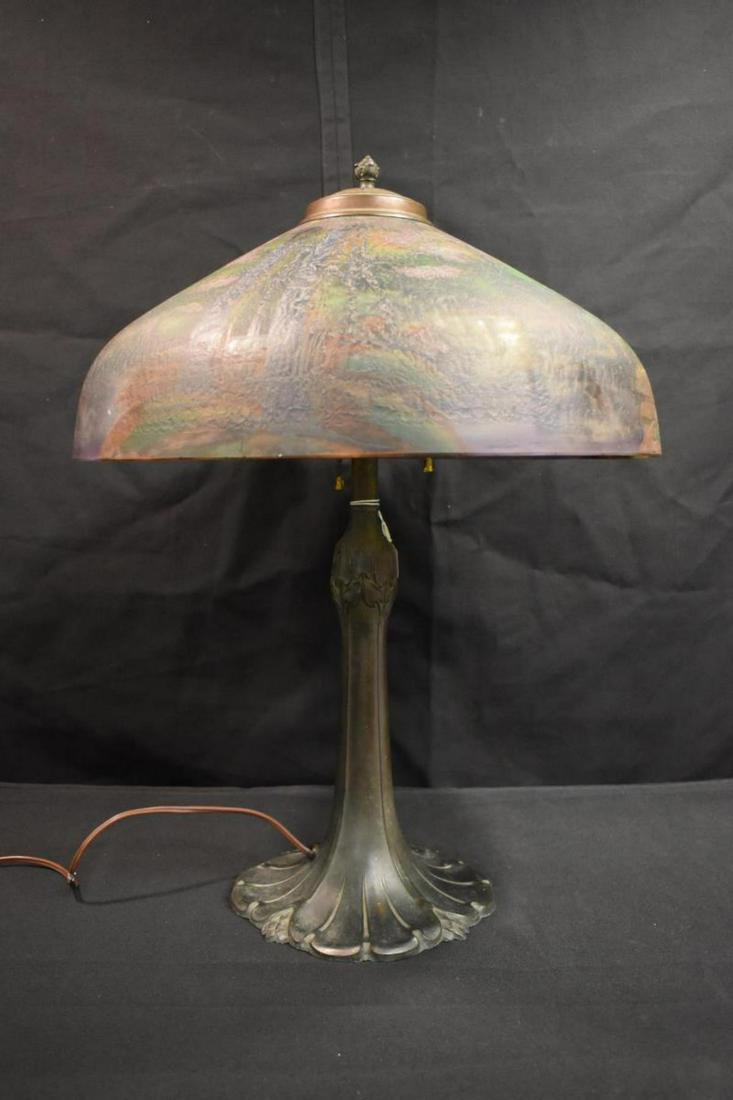 Table Lamp with Reverse Painted Shade (1 of 7)