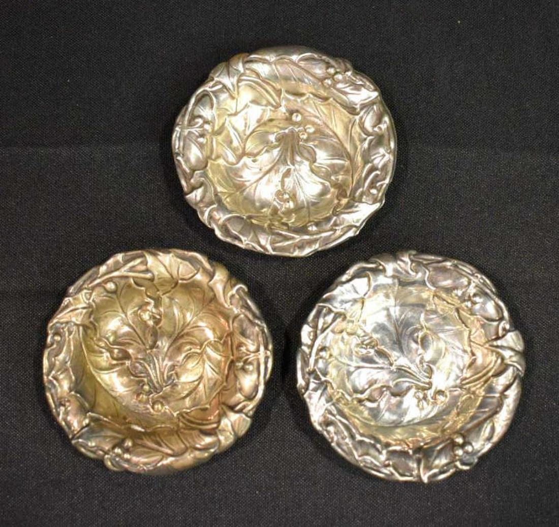 Three Gorham Sterling Silver Nut Dishes (1 of 4)