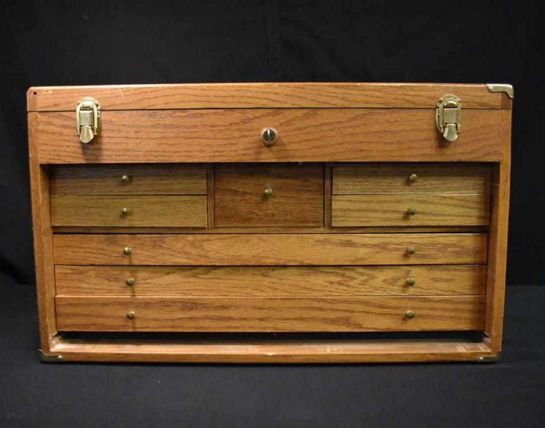 Oak Cabinet With Geodes, Fossils, Shark Teeth more: Hand Made Eight Drawer Oak Machinist Cabinet With Geodes, Fossils, Shark Teeth, Stones, Crystals & More. Felt Lined Brass Hardware. Tool Chest, Collectors Cabinet, High Quality Item Storage or Display