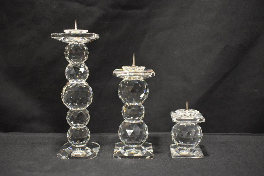 Three Swarovski Crystal Candle Holders (1 of 4)