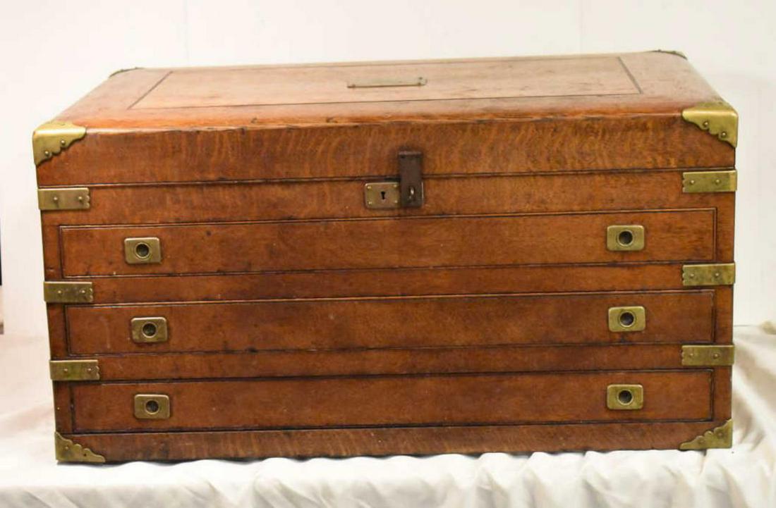 Large Oak Flatware Chest (1 of 7)