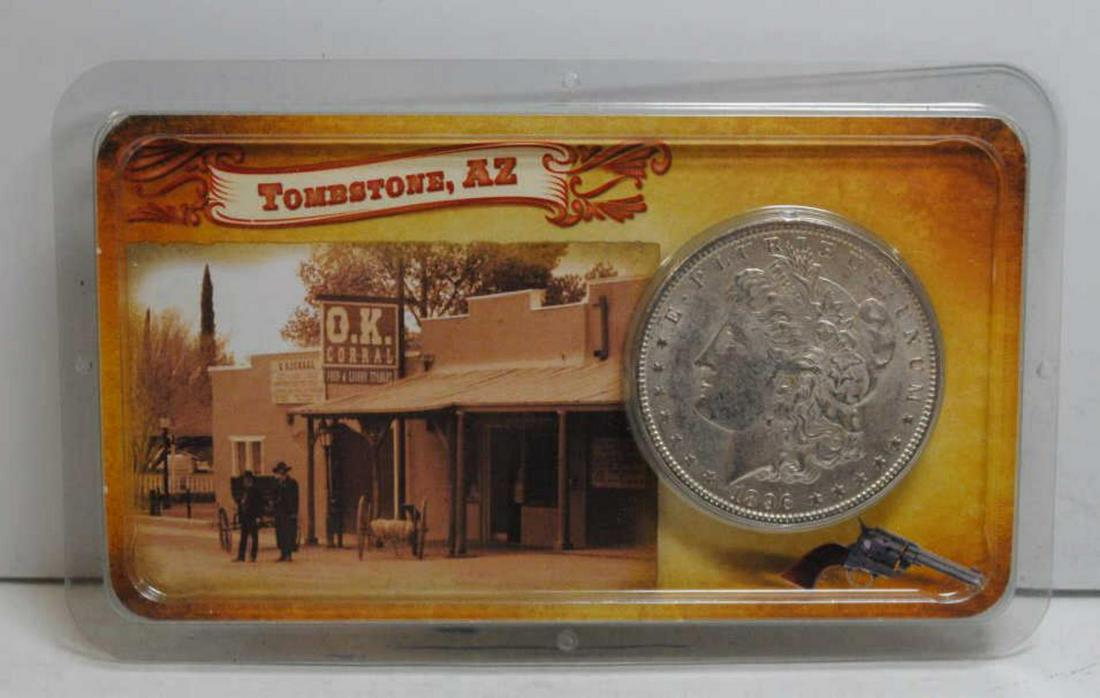 1896 Morgan Silver Dollar "Tombstone AZ" (1 of 2)