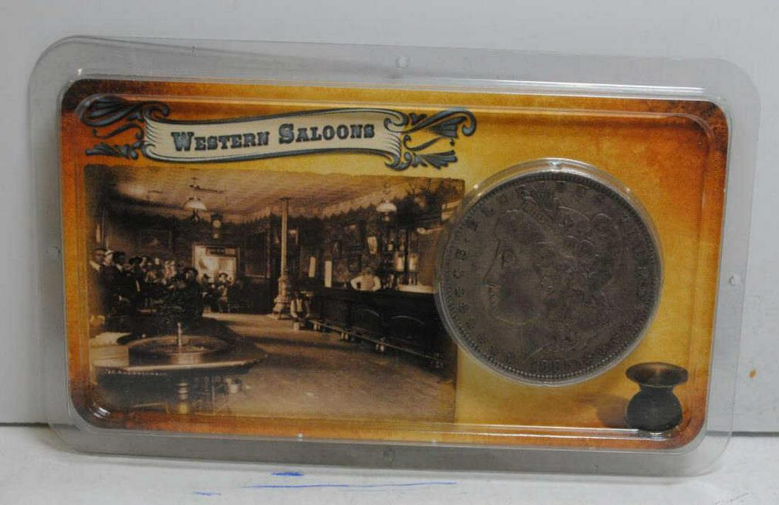 1885 Morgan Silver Dollar "Western Saloons" (1 of 2)