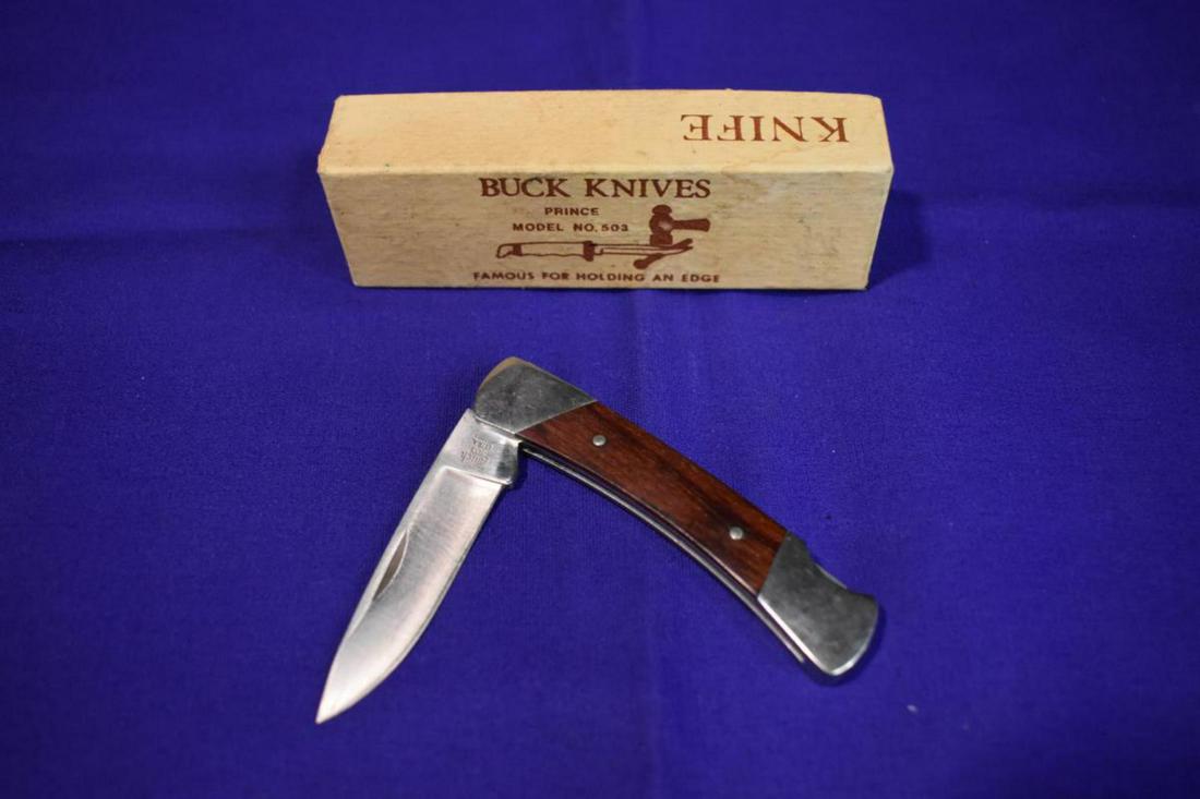 BUCK 503 PRINCE FOLDING POCKET KNIFE MADE IN U.S.A: BUCK 503 PRINCE FOLDING POCKET KNIFE MADE IN U.S.A. in the box