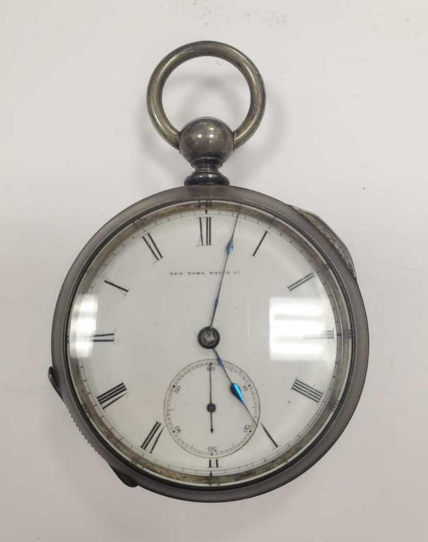New York Watch Co. Coin Silver Pocket watch (1 of 4)