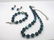 299: Blue crystal necklace & ears Swarovski