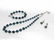 299: Blue crystal necklace & ears Swarovski - 2