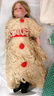 95: Antique German Doll Bisque Head w/wardrobe c1910