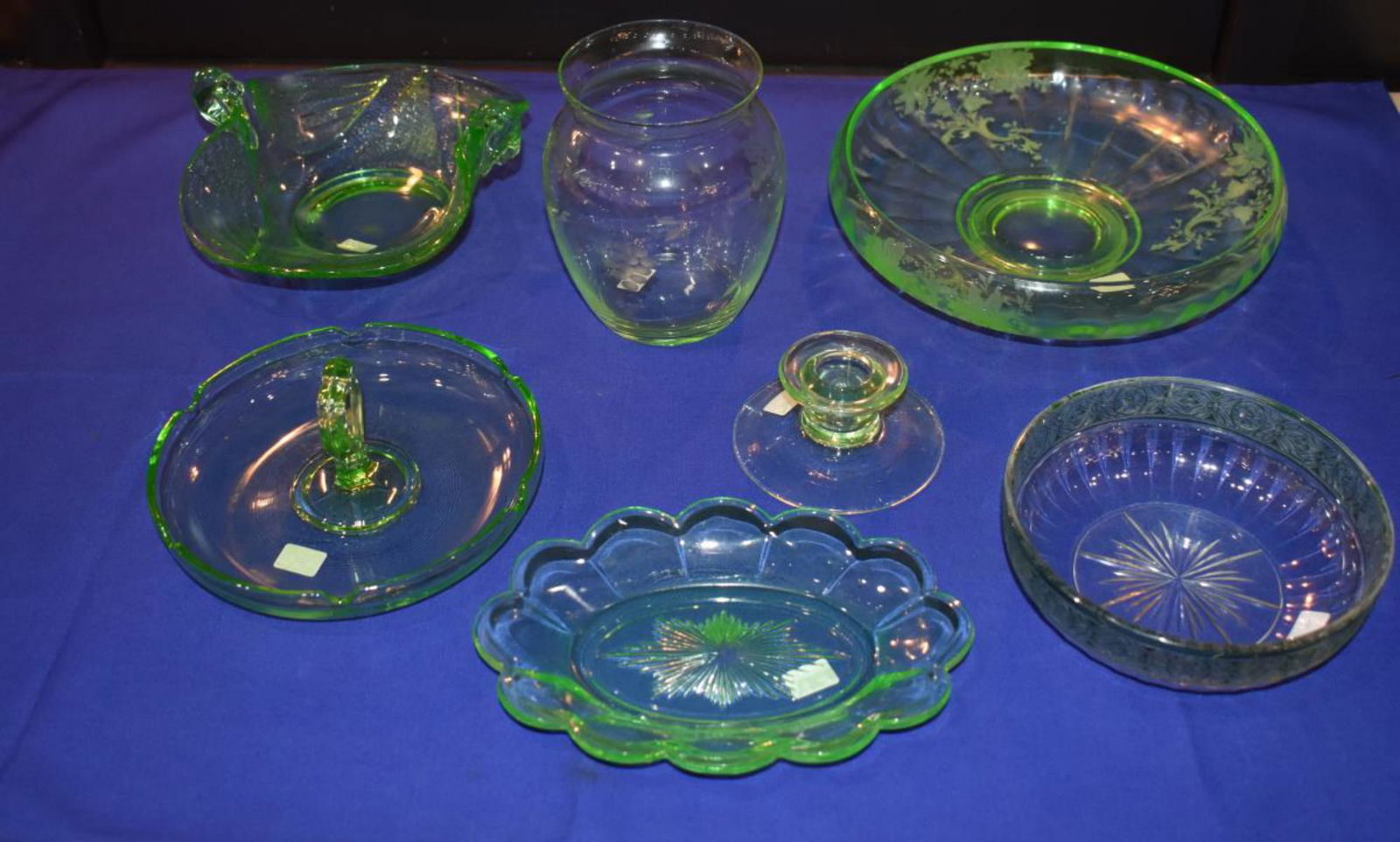 Group Of Green Depression Glass Collectibles (1 of 4)