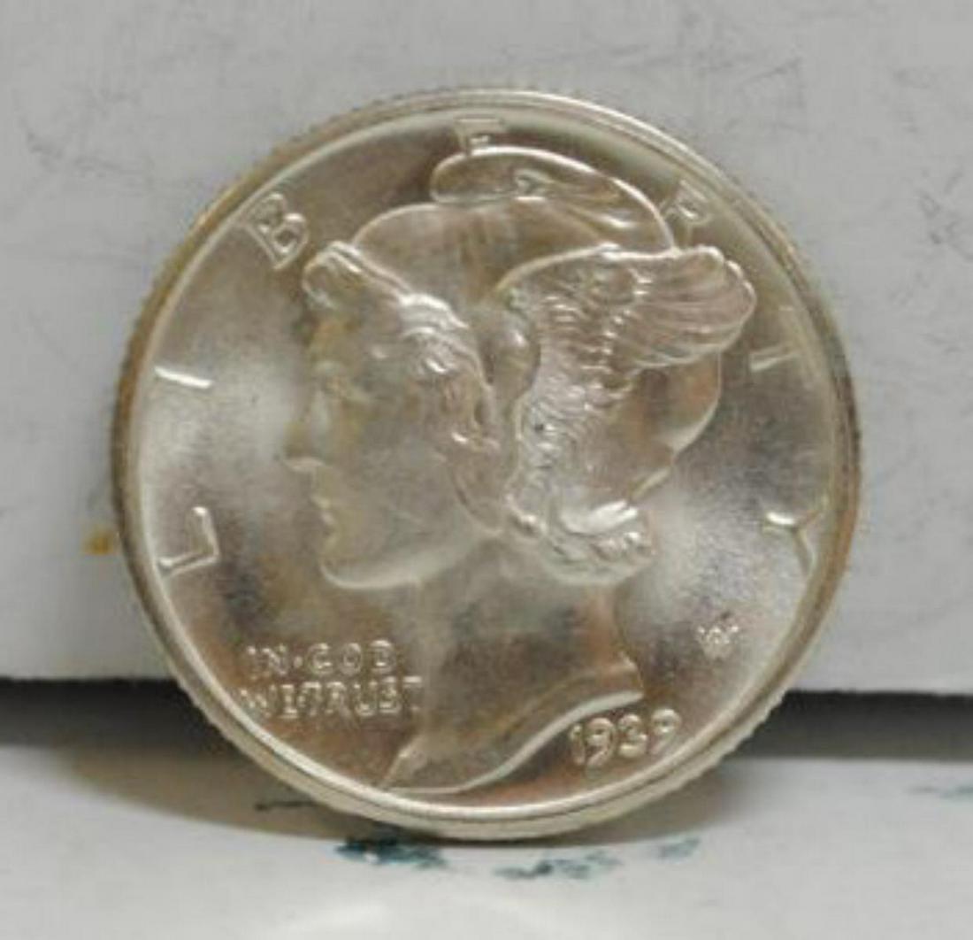 1939-D Mercury Dime BU64 FB (1 of 2)