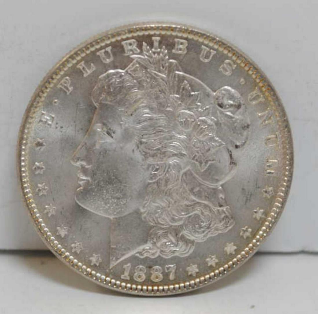 1887 Morgan Dollar BU (1 of 2)