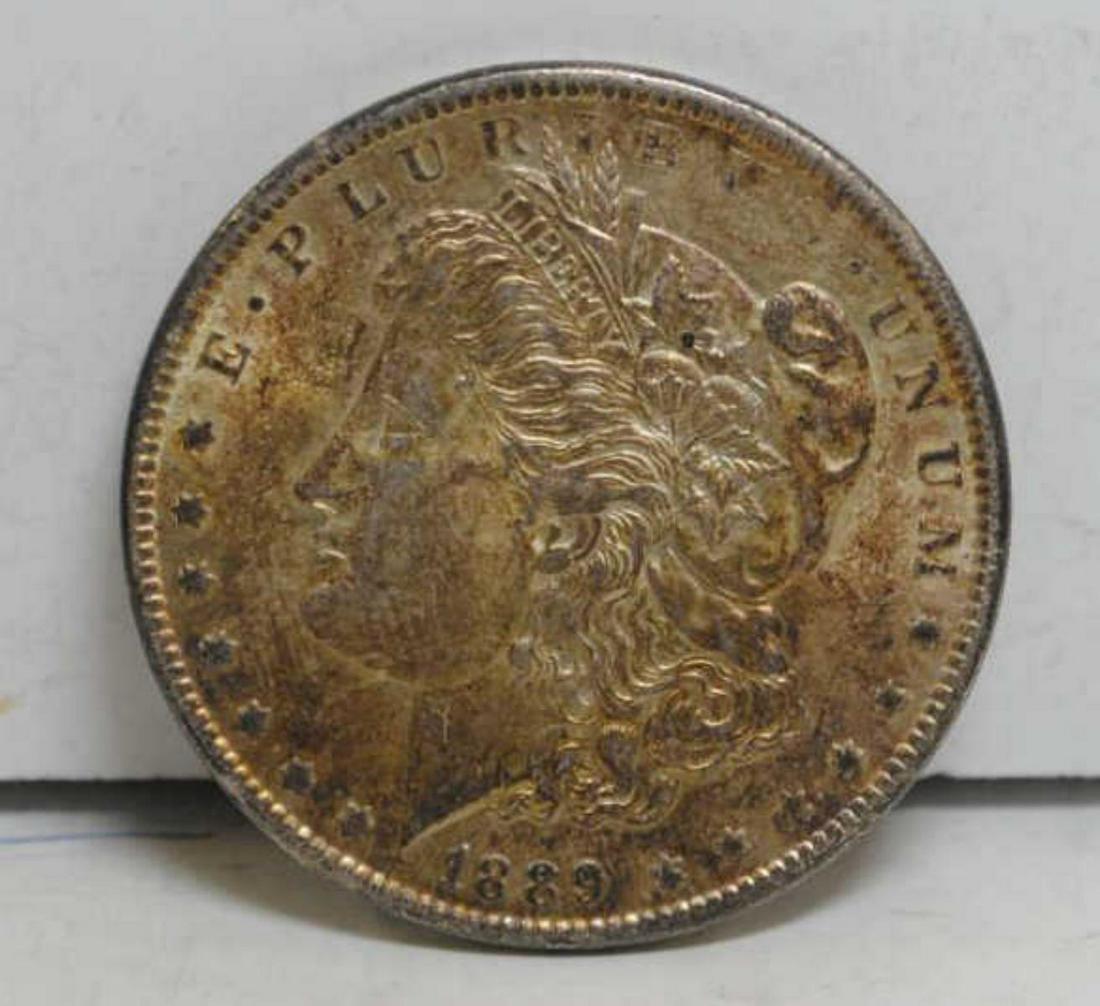 1889 Morgan Silver Dollar AU+ (1 of 2)