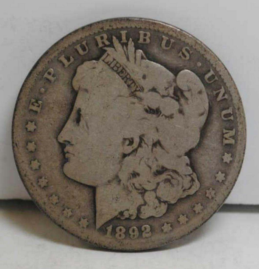 1892 Morgan Silver Dollar G (1 of 2)