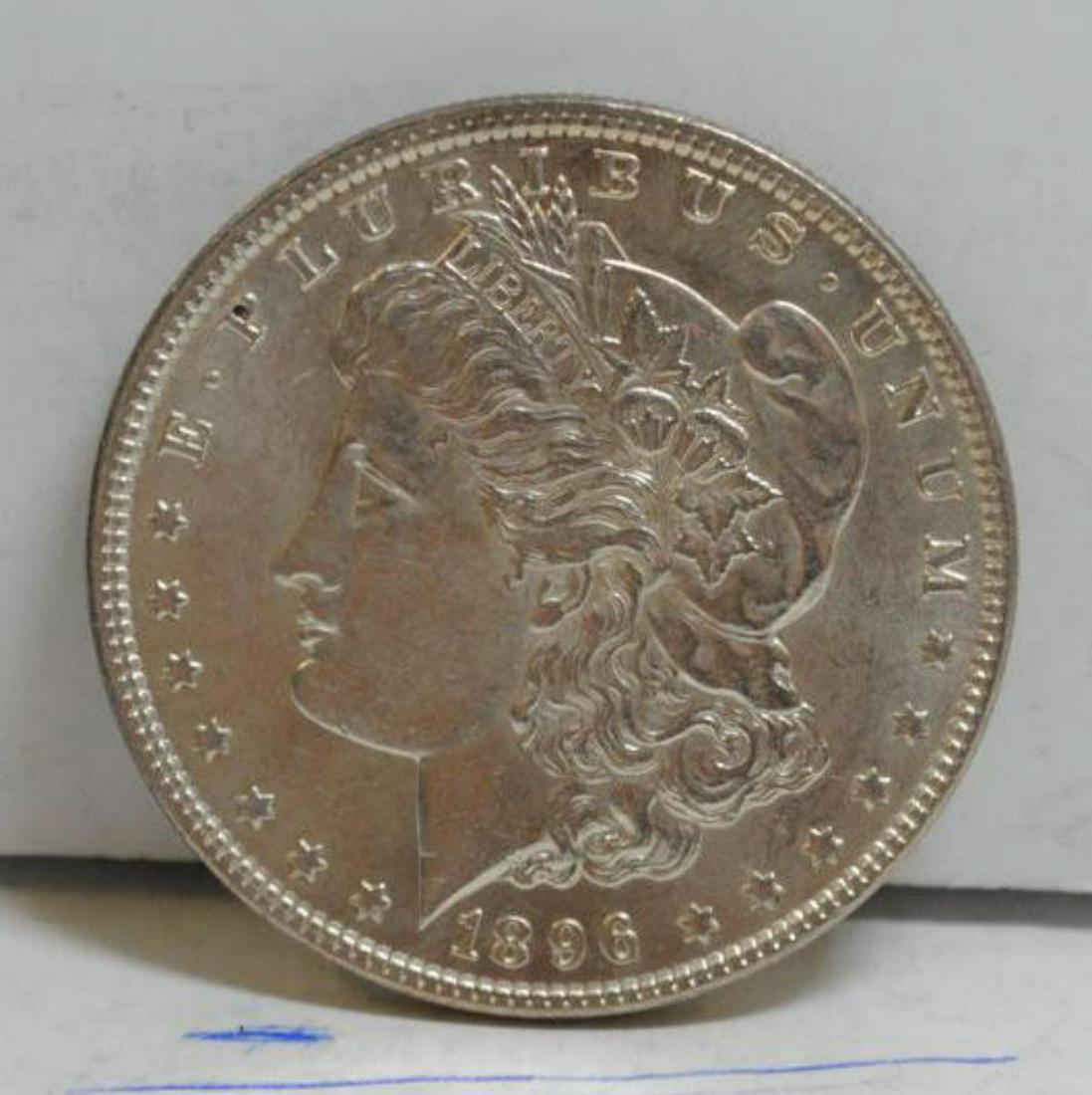 1896 Morgan Silver Dollar BU (1 of 2)