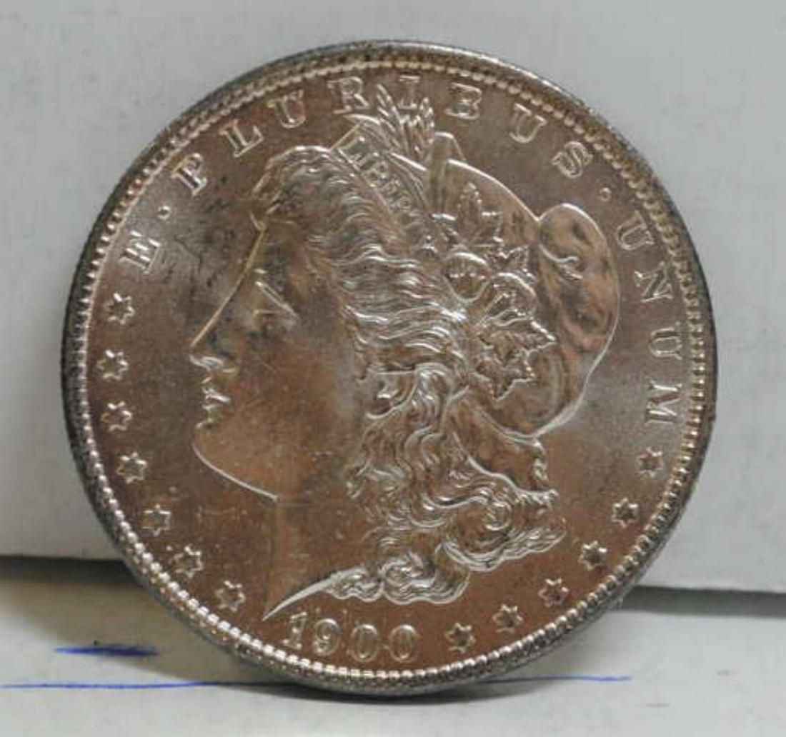 1900-O Morgan Silver Dollar BU+ (1 of 2)