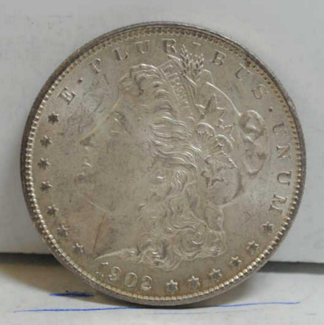 1902-O Morgan Silver Dollar BU (1 of 2)