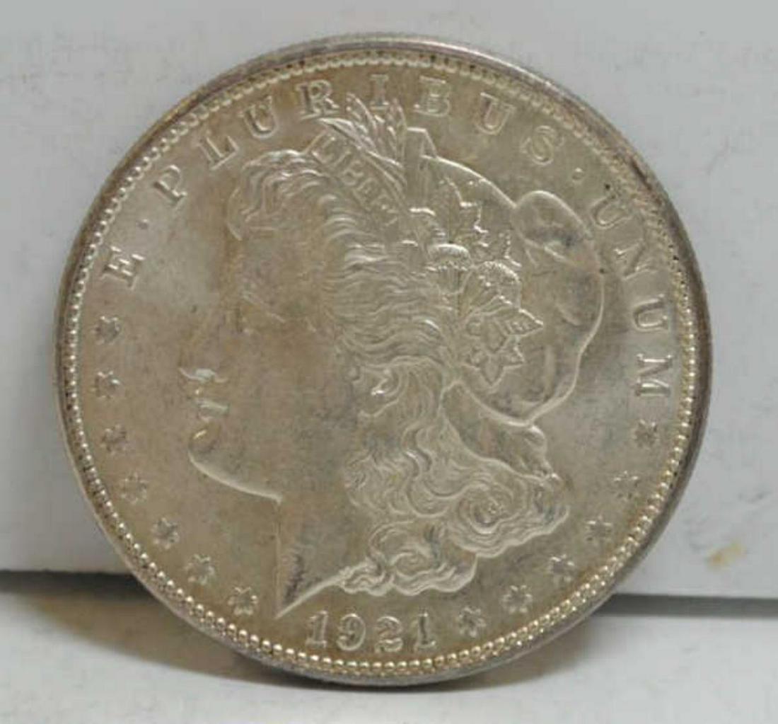 1921-S Morgan Silver Dollar BU (1 of 2)