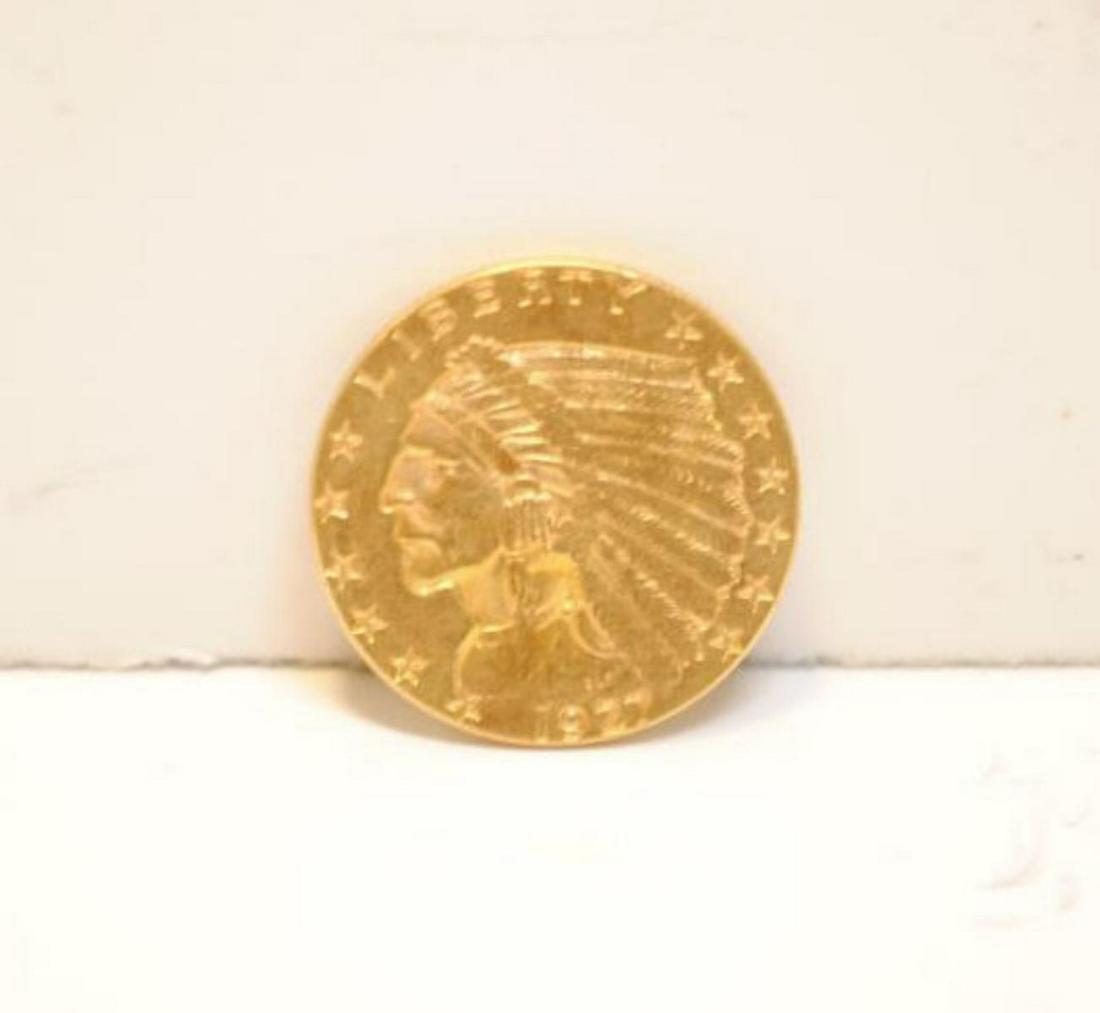 1927 $2.50 Indian Gold Quarter Eagle BU (1 of 2)