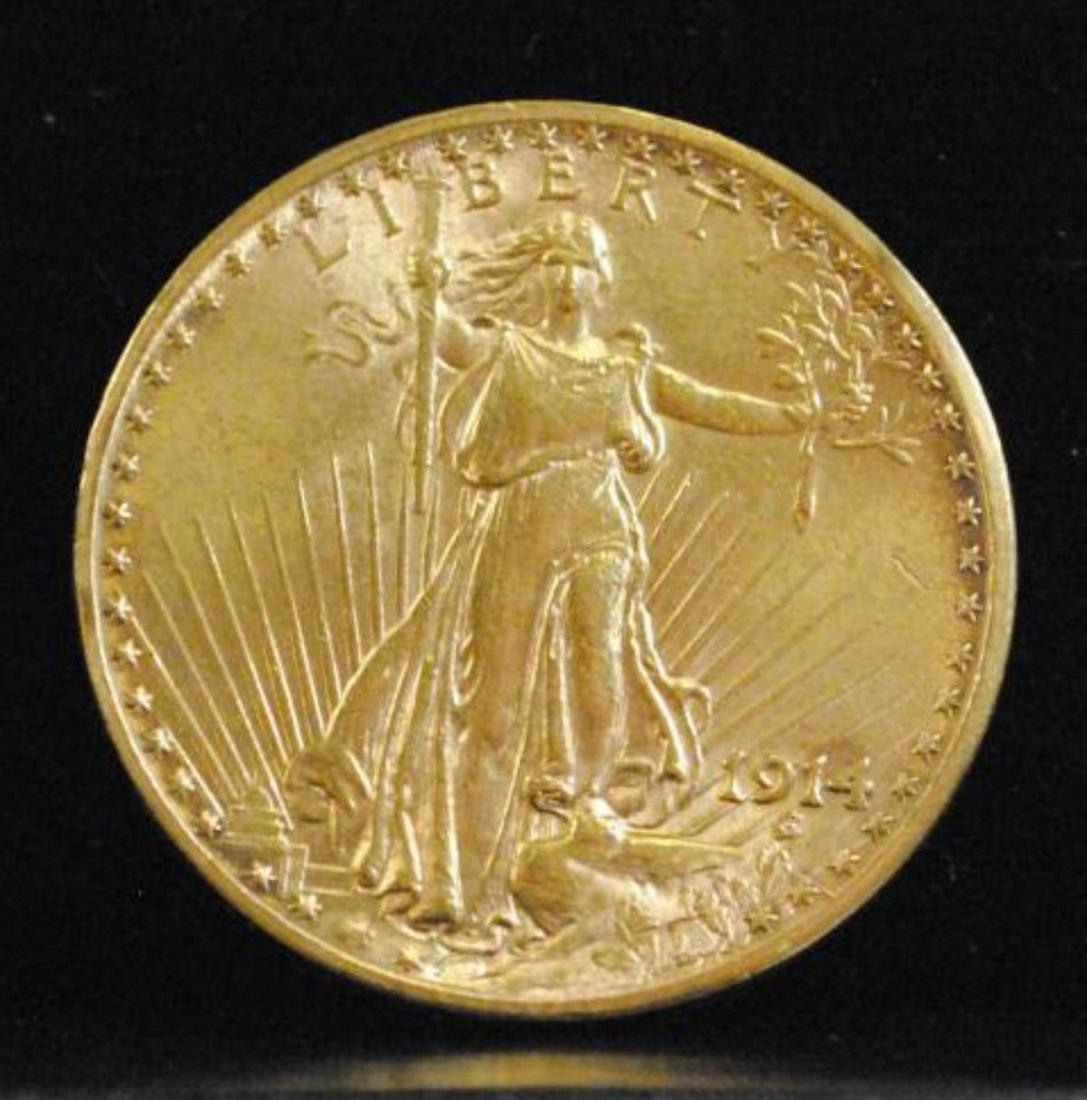 1914 $20 St. Gaudens BU (1 of 2)