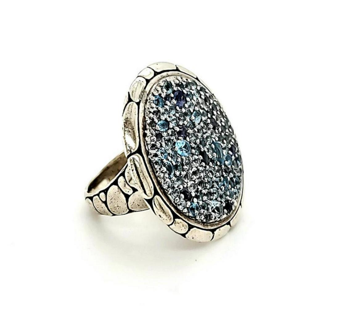 Sterling John Hardy Kali Pebble Disk Ring (1 of 6)