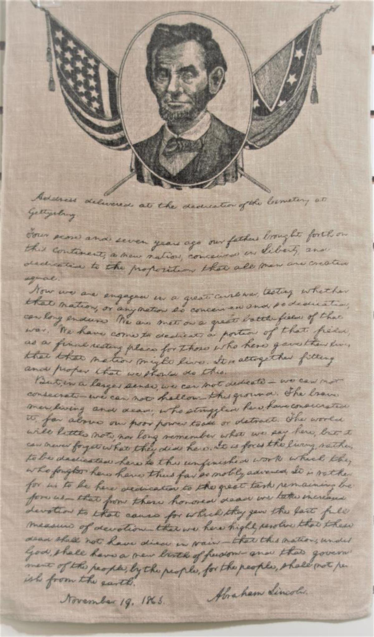 Facsimile Of Gettysburg Address (1 of 3)