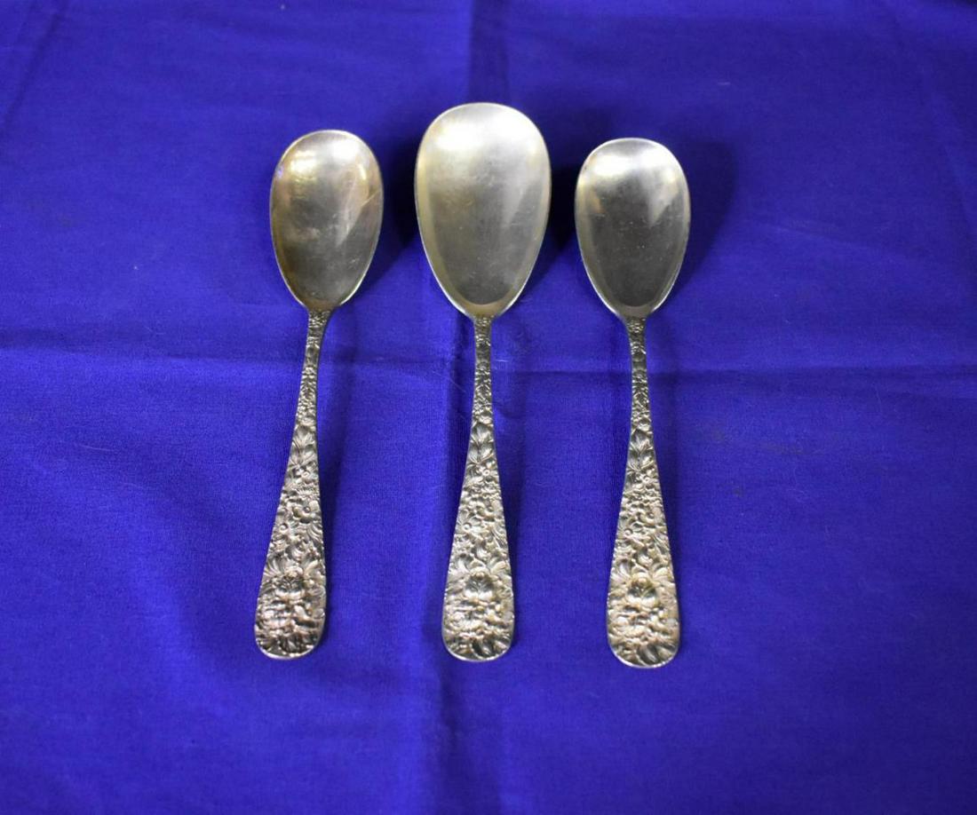 3 Stieff Rose Sterling Solid Serving Spoon's (1 of 5)