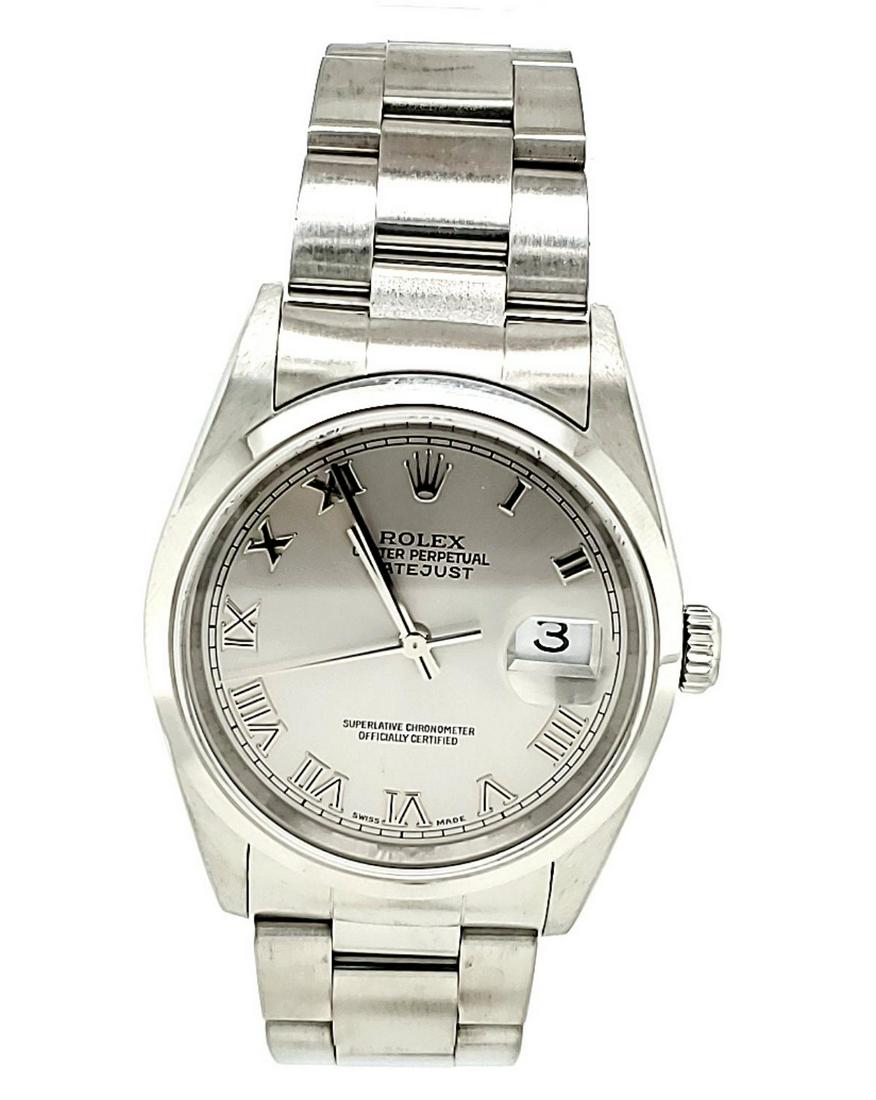 Men's Stainless Steel Rolex Datejust watch (1 of 6)