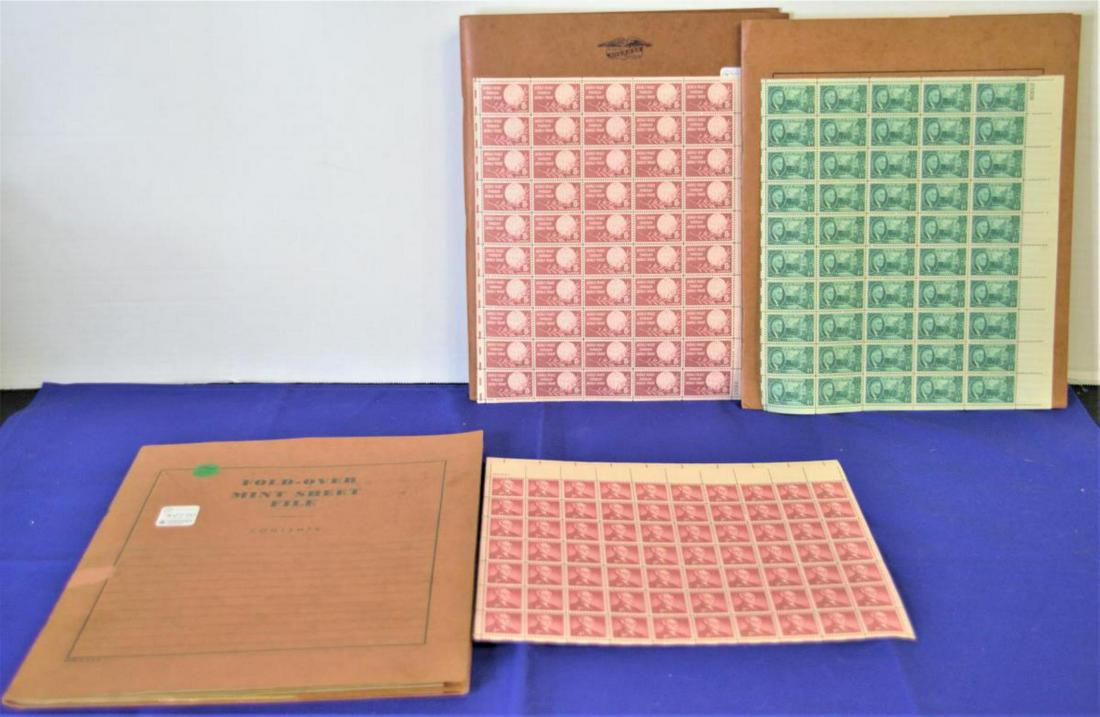 Group Of U.S. Stamps In Sheets (1 of 5)
