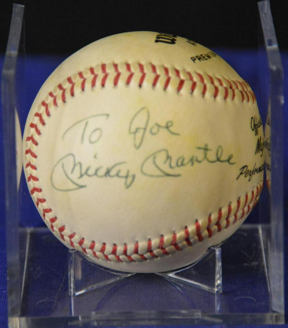 Mickey Mantle Signed Baseball (1 of 4)