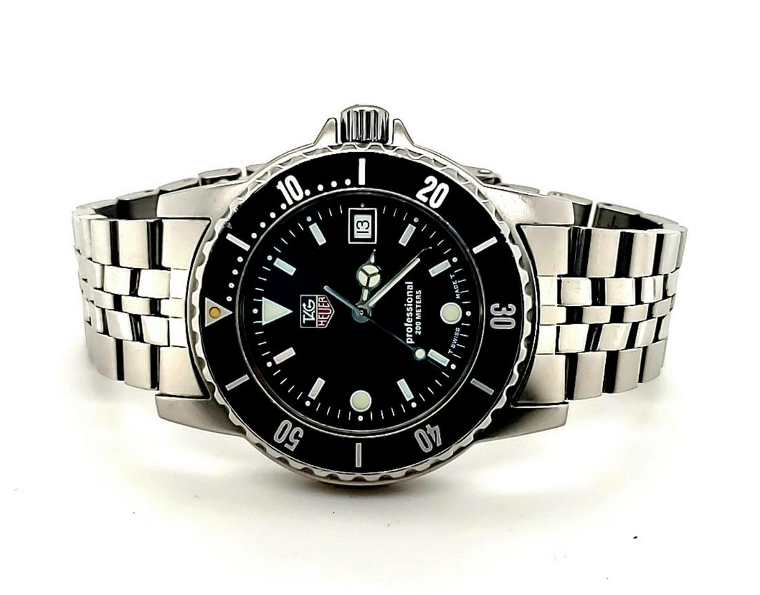 Men's stainless Tag Heuer Professional watch (1 of 5)