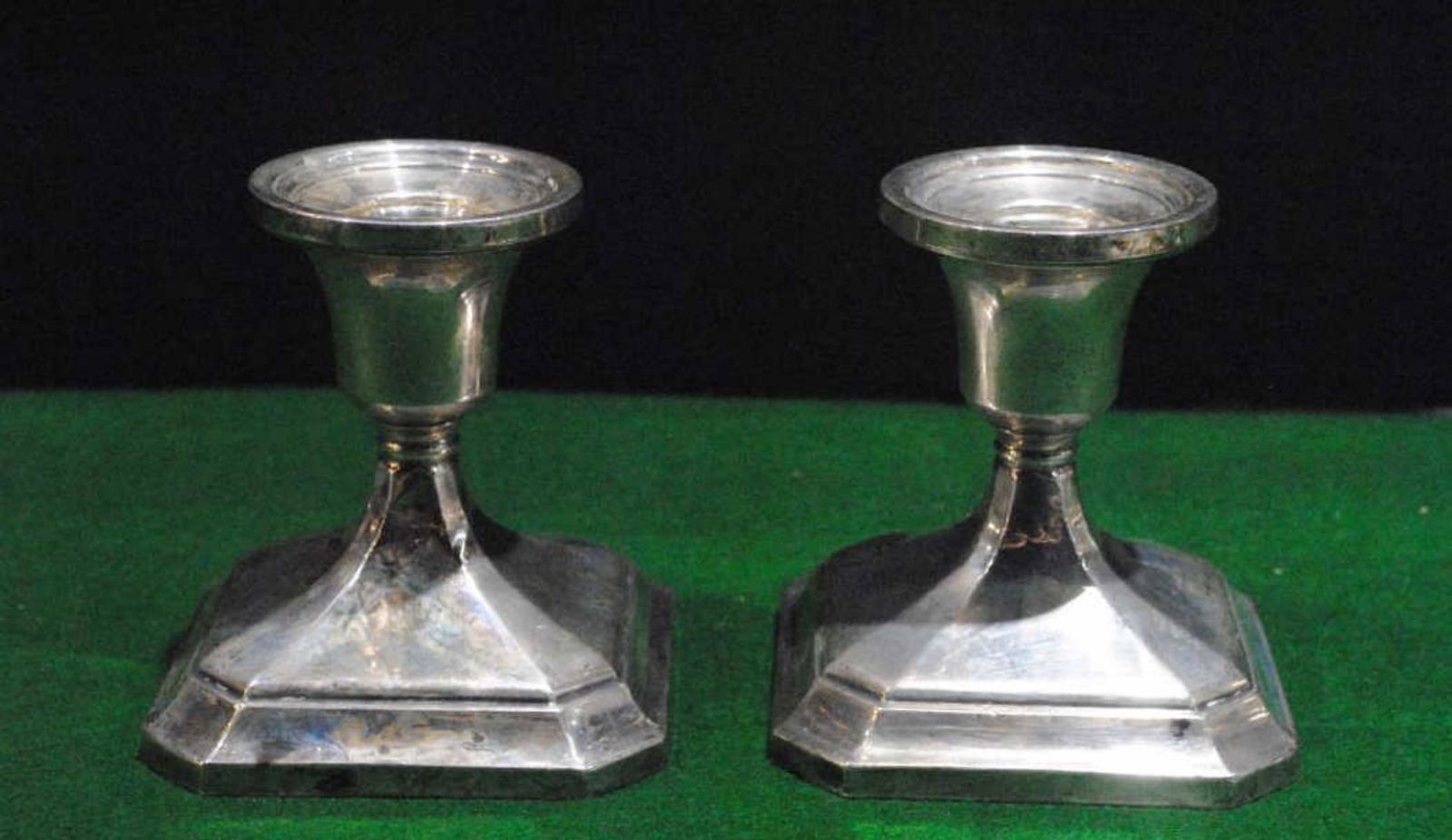 Vintage KMK Pair of Candlestick Holders (1 of 2)