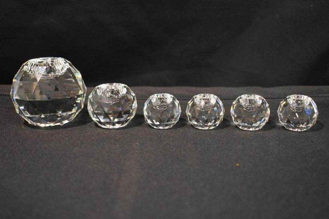 Group Of Swarovski Crystal Global Candleholders (1 of 5)