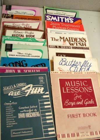 Vintage Lot of Sheet Music & Music Instruction: Vintage Lot of Sheet Music & Music Instruction for all types of musical instruments.