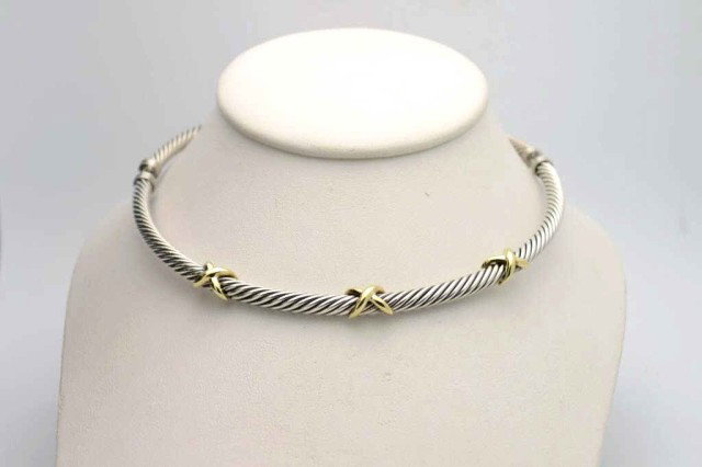 Sterling cable necklace by David Yurman