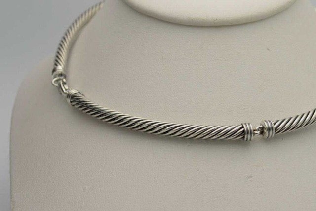 Sterling cable necklace by David Yurman - 3