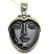 295: Sajen sterling obsidian goddess pendant