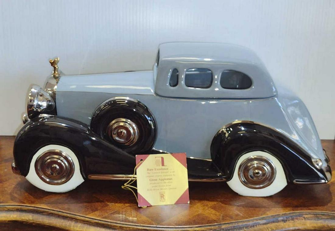 Glenn Appleman Black/gray Rolls Royce Cookie Jar (1 of 2)
