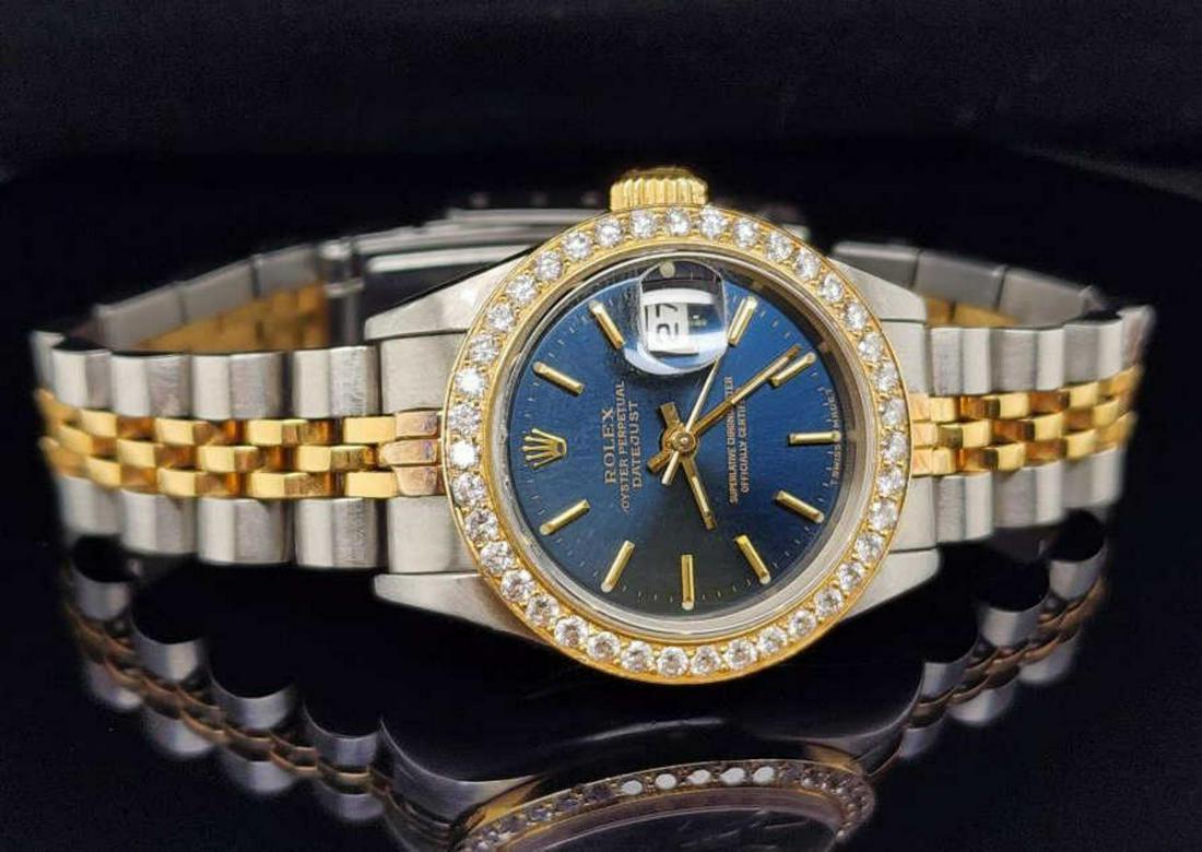 Ladies two tone Rolex Datejust watch (1 of 5)