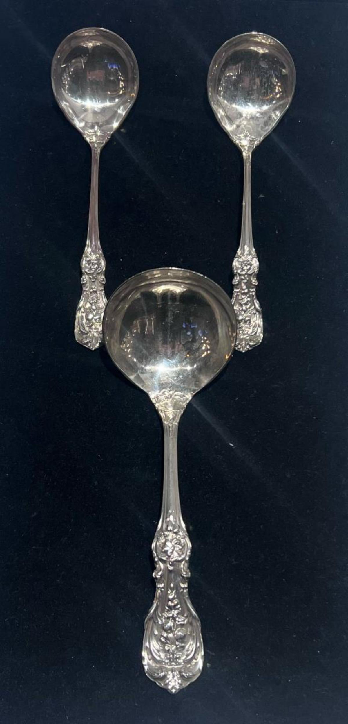 3 Sterling Silver Ladles Reed and Barton Francis I (1 of 1)