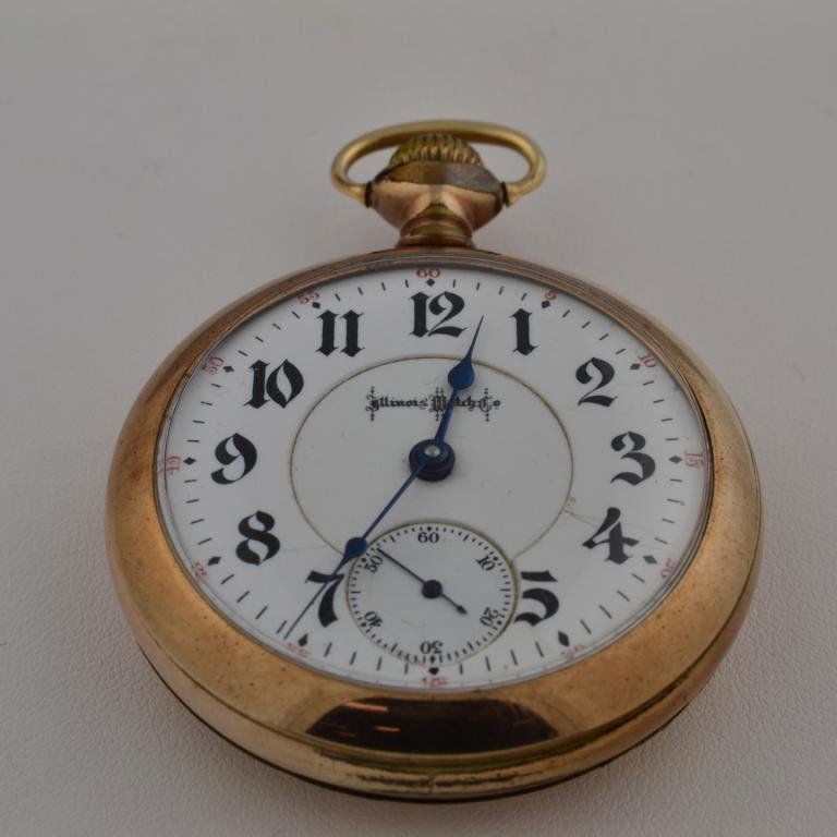Illinois Watch Co. Pocket Watch: Illinois Watch Co. Pocket Watch. 21 Jeweled Bunn Special. 53 mm wide. Movement # 1664155 Running
