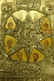 70A: Greek Icon - Pewter Overlay over Painting - 2