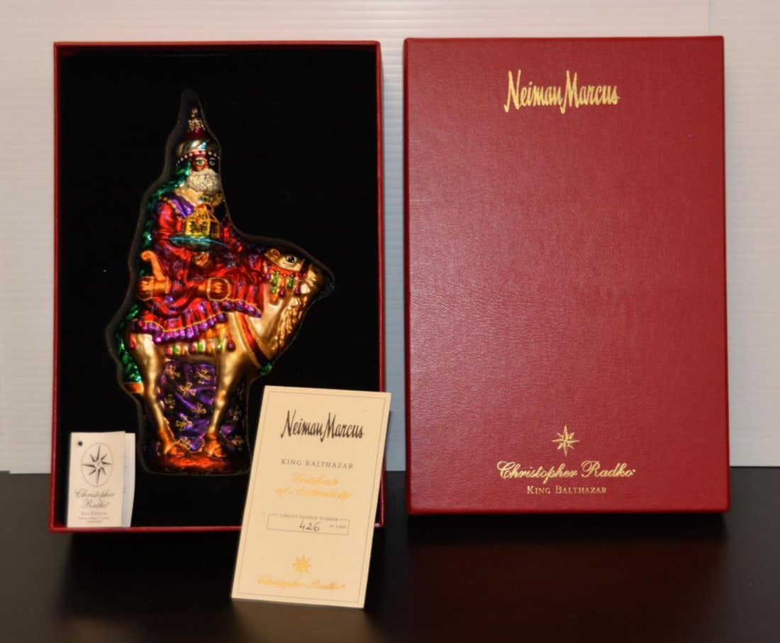 Christopher Radko King Balthazar Neiman Marcus: Christopher Radko King Balthazar Neiman Marcus, limited edition #426 of 3000