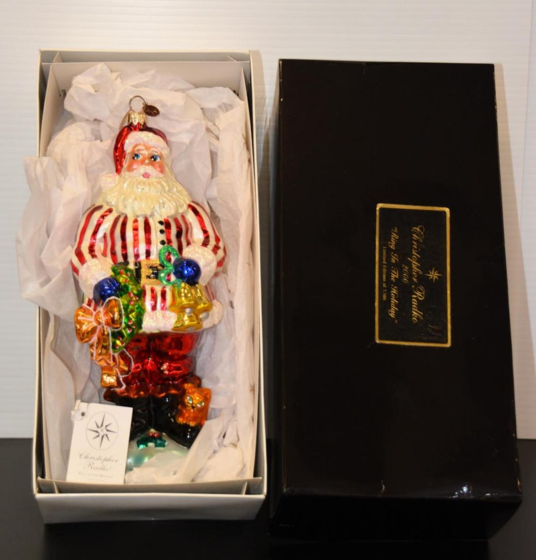 Christopher Radko 2000 "Ring in the Holiday": Christopher Radko 2000 "Ring in the Holiday" Limited Edition Christmas Ornament, Limited Edition #2816/7500