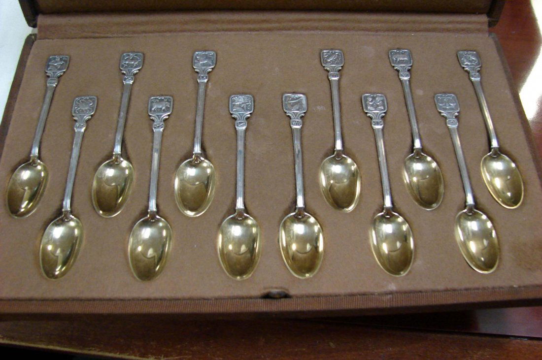 191 Tiffany & Co. Sterling Silver Zodiac Spoon Set