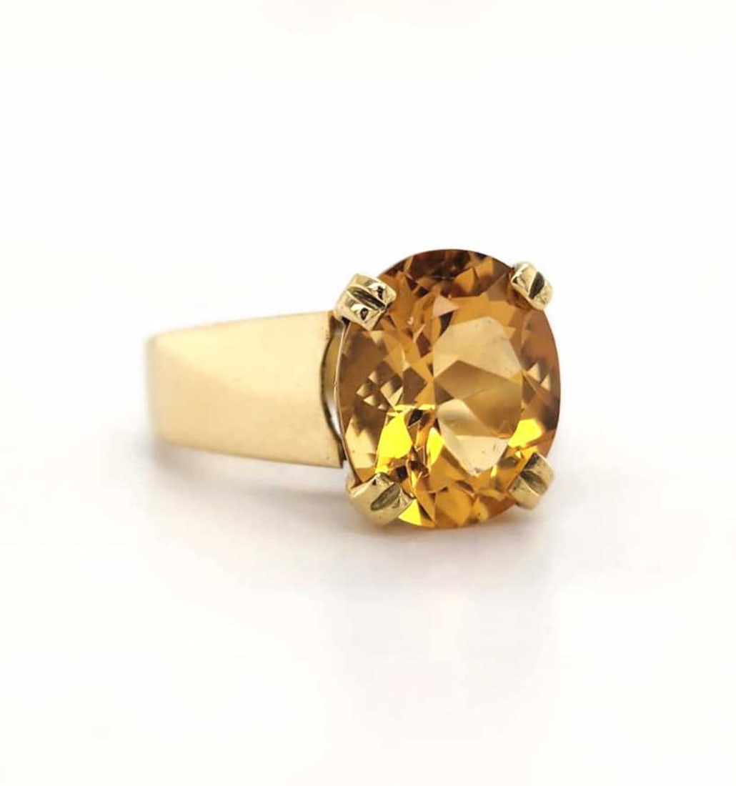 14kt yellow gold citrine fashion ring (1 of 6)