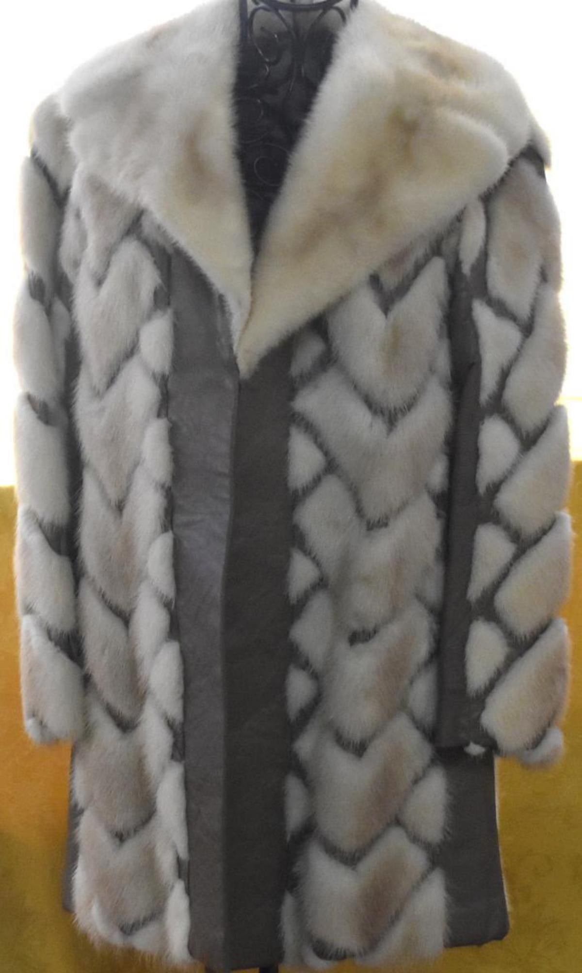 Rabbit & Leather Fur Coat (1 of 4)