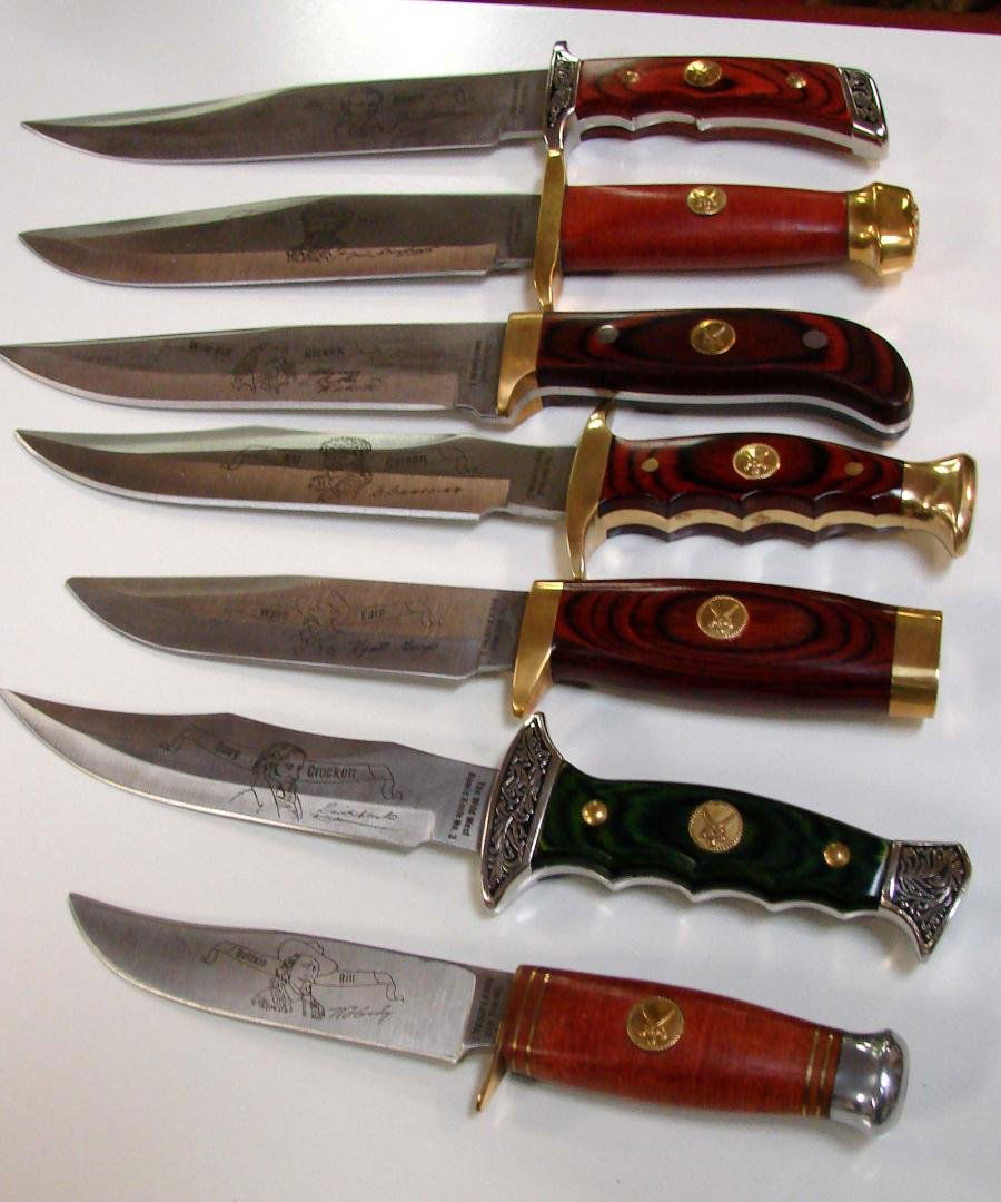 171 7 American Mint Wild West Bowie Knives