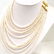 87: 9 strand White Freshwater Pearl Necklace