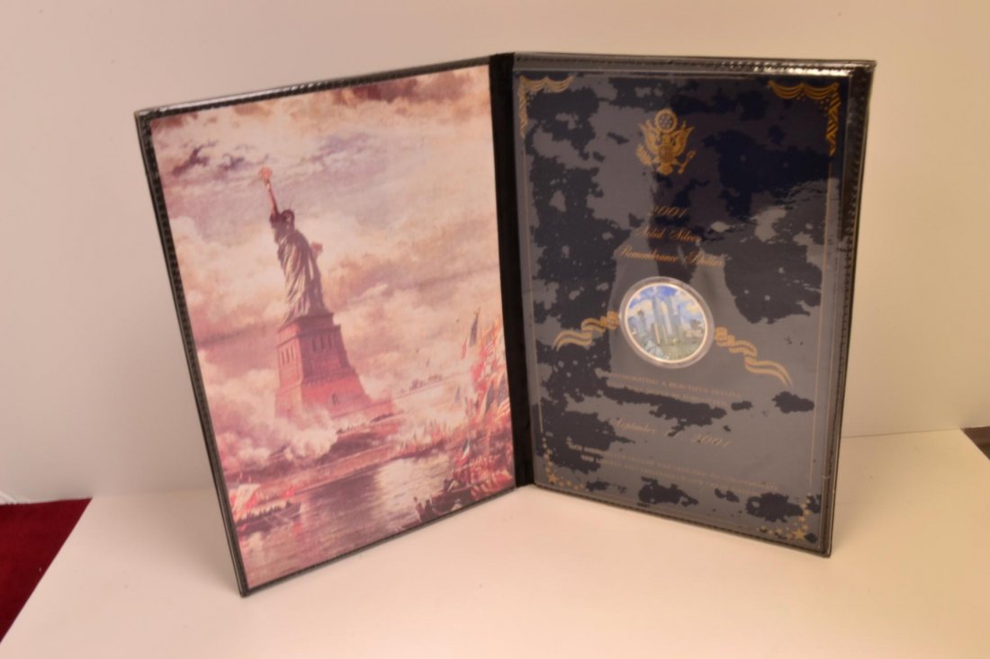 2001.999 1oz Silver Remembrance Dollar 9/11: 2001.999 1oz Silver Remembrance Dollar 9/11