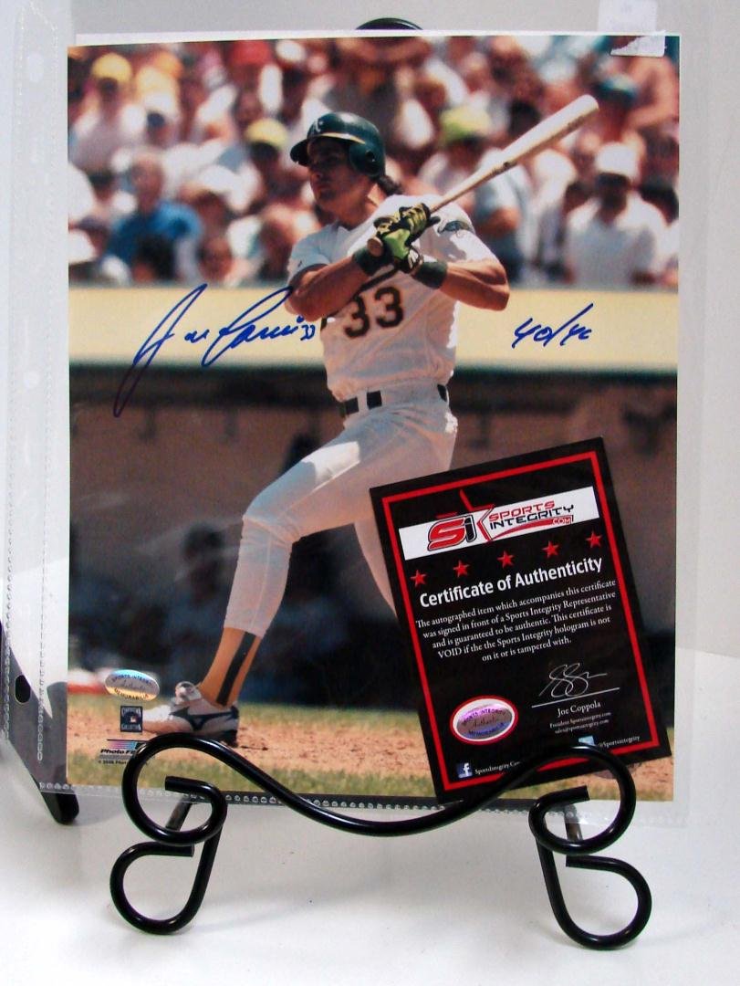 Signed Photos: Jose Canseco & Phil Swalt: Signed Photos: Jose Canseco & Phil Swalt with COA's. both 8" x 10".
